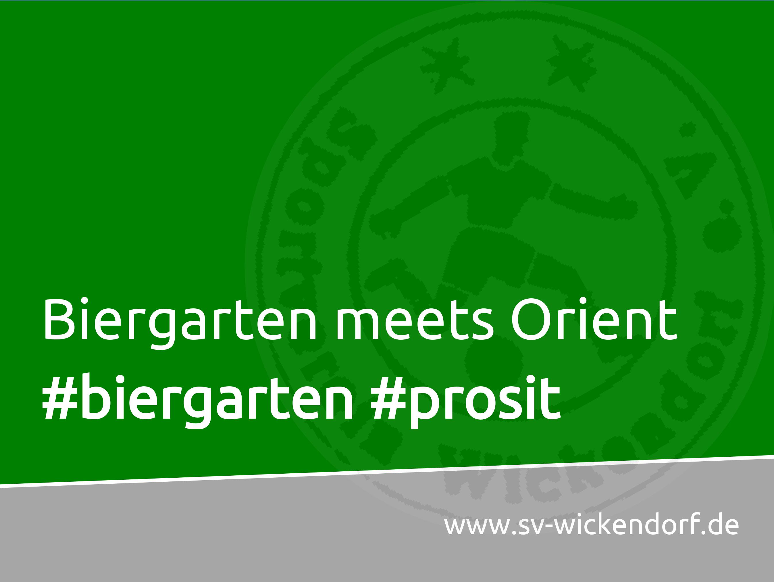 Biergarten meets Orient Biergarten meets Orient